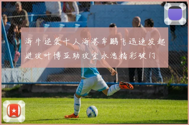 海牛逆袭十人海港牟鹏飞迅速发起进攻叶博亚助攻金永浩精彩破门